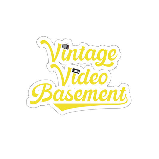 Vintage Video Basement Kiss-Cut Stickers
