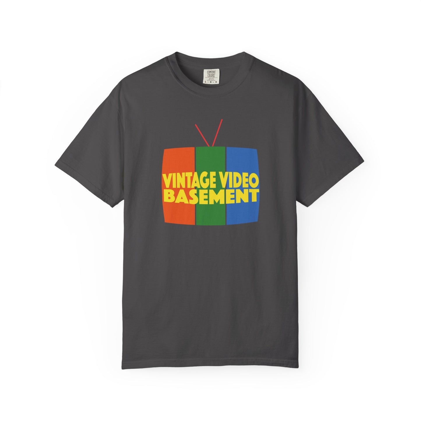 Vintage Video Basement (Alternate Logo) Unisex Garment-Dyed T-shirt
