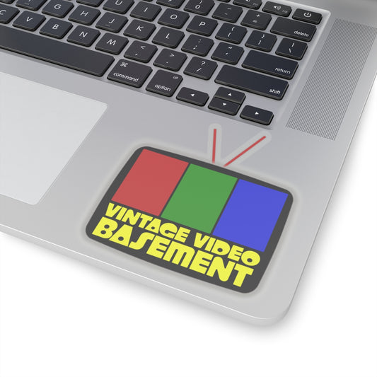 Vintage Video Basement Logo Kiss-Cut Stickers